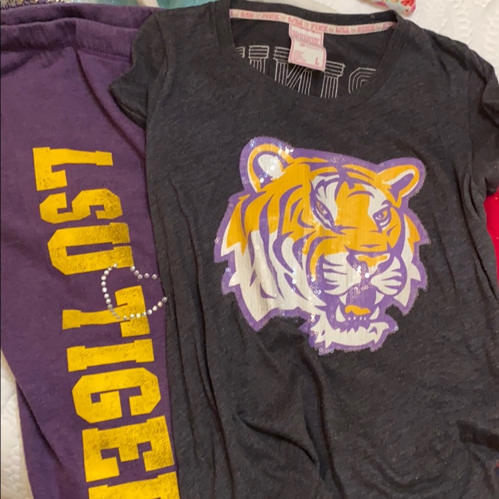 PINK Victoria’s Secret LSU Tigers set